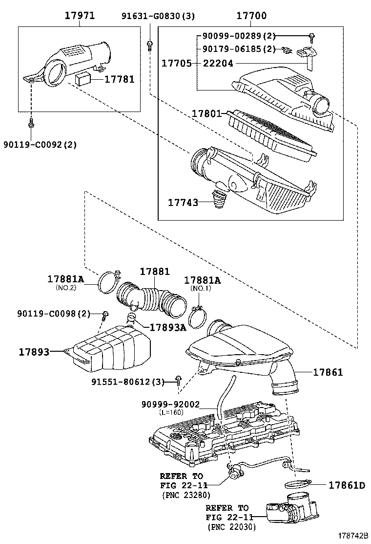 17705-0C220 CAP SUB-ASSY, AIR CLEANER product image