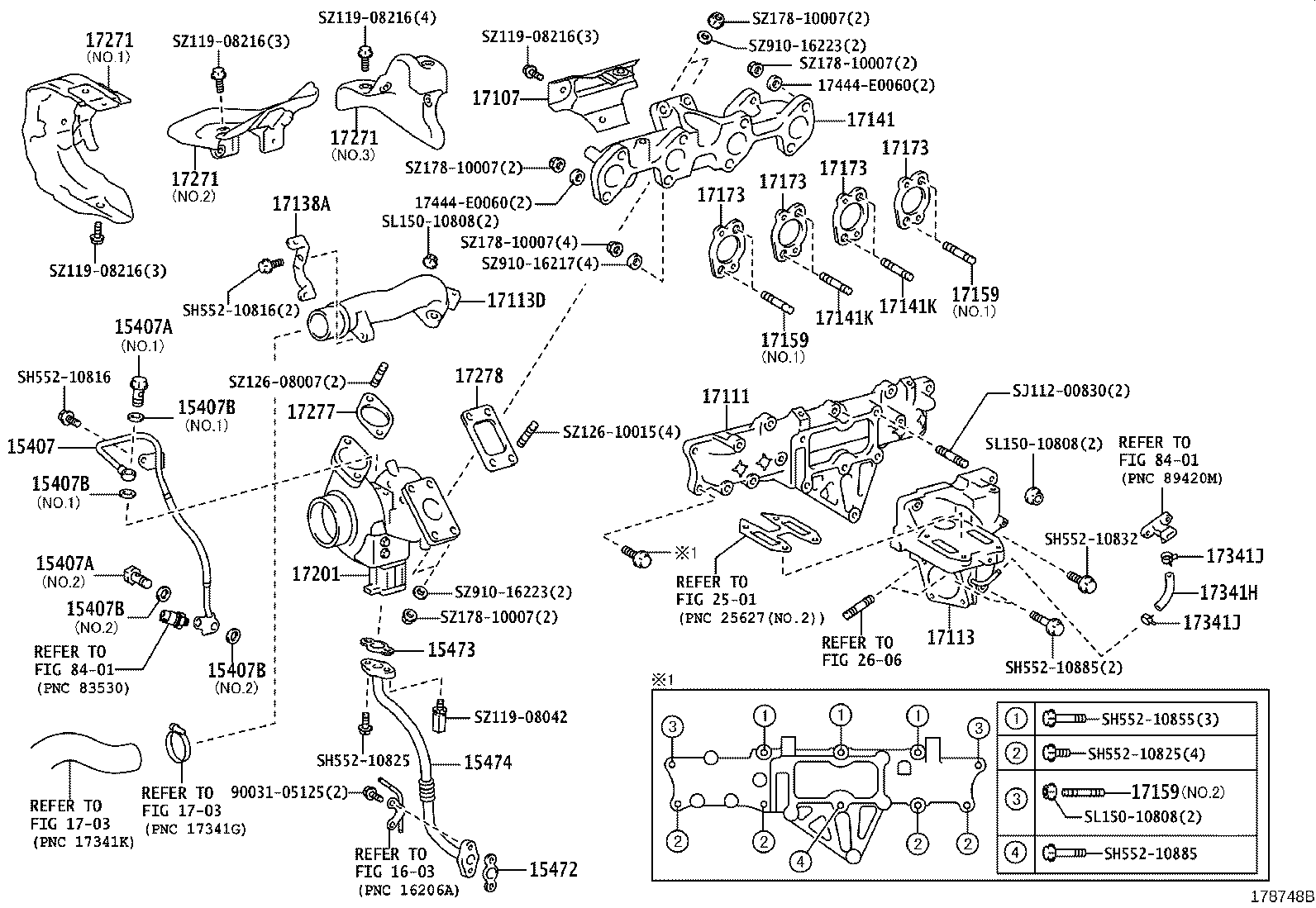 17167-17080 INSULATOR, EXHAUST MANIFOLD HEAT, NO.1 product image