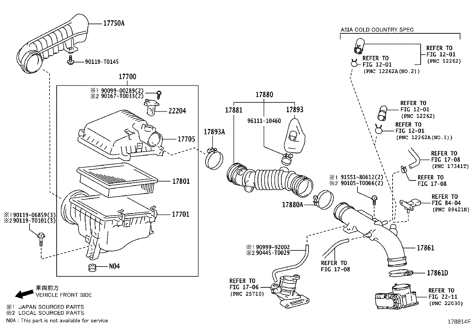 17705-0L180 CAP SUB-ASSY, AIR CLEANER product image