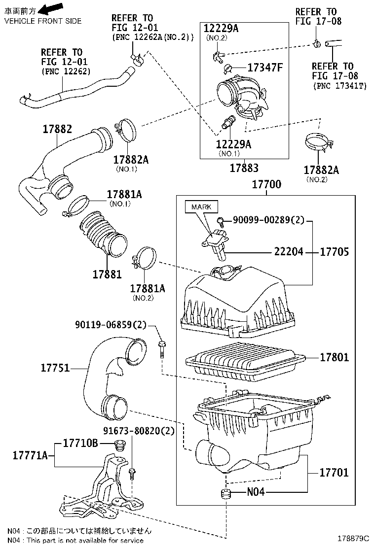17705-47130 CAP SUB-ASSY, AIR CLEANER product image