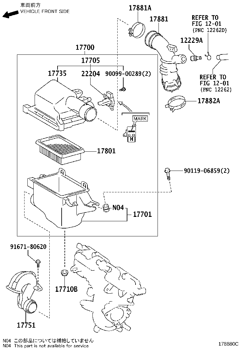 17705-47130 CAP SUB-ASSY, AIR CLEANER product image