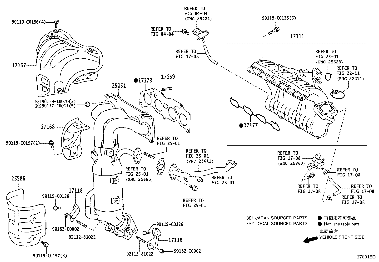 17173-36020 GASKET, EXHAUST MANIFOLD TO HEAD product image