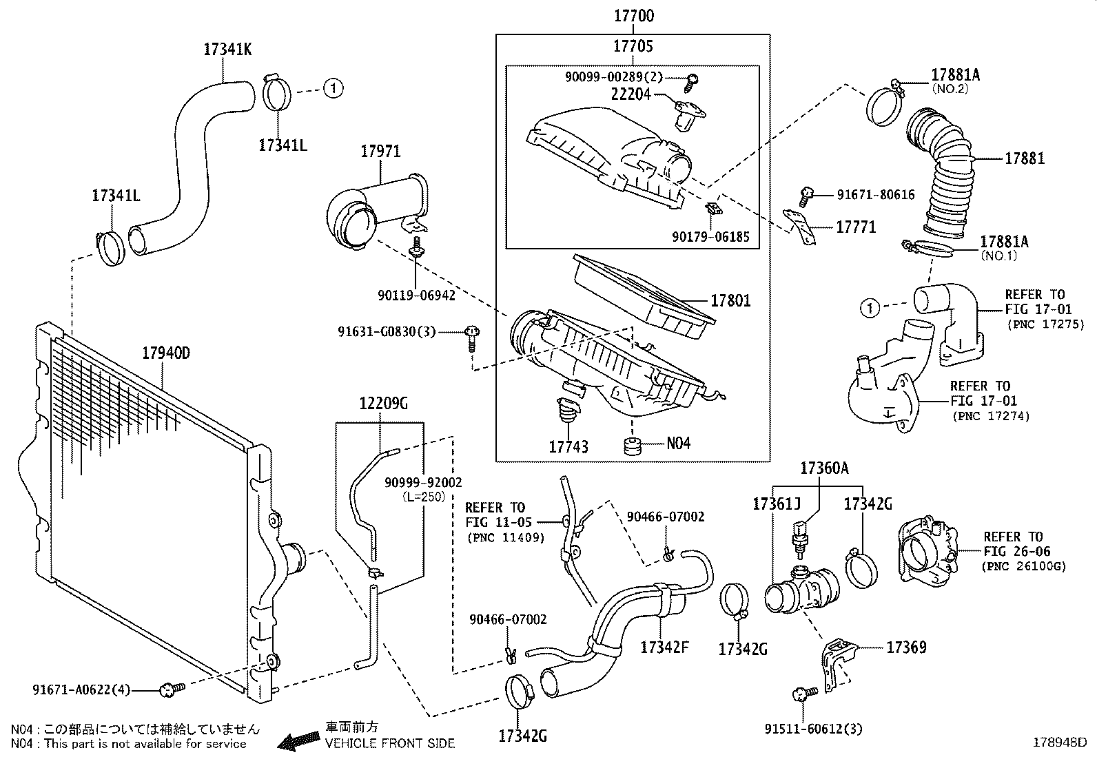 17705-31371 CAP SUB-ASSY, AIR CLEANER product image