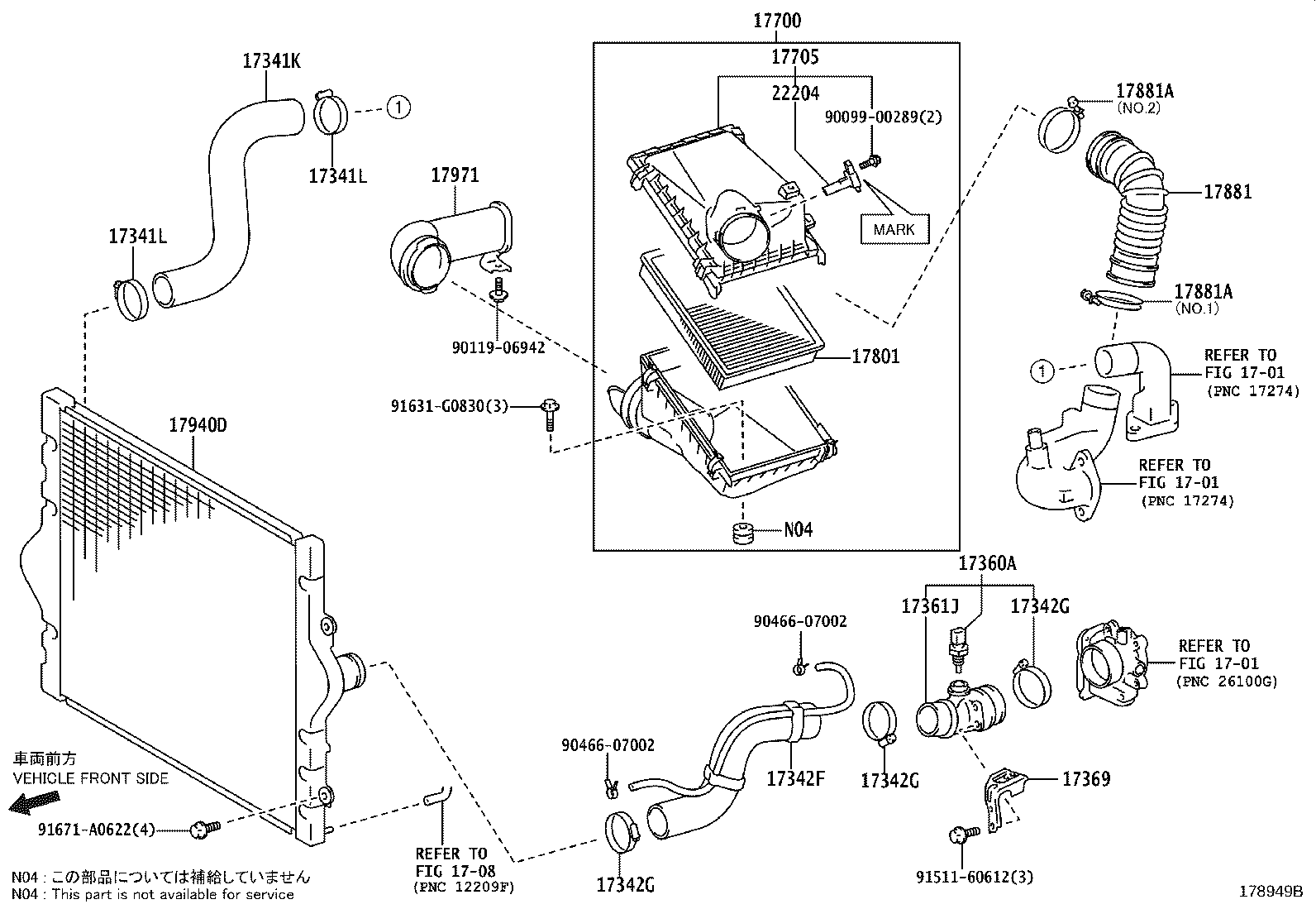 17705-31371 CAP SUB-ASSY, AIR CLEANER product image