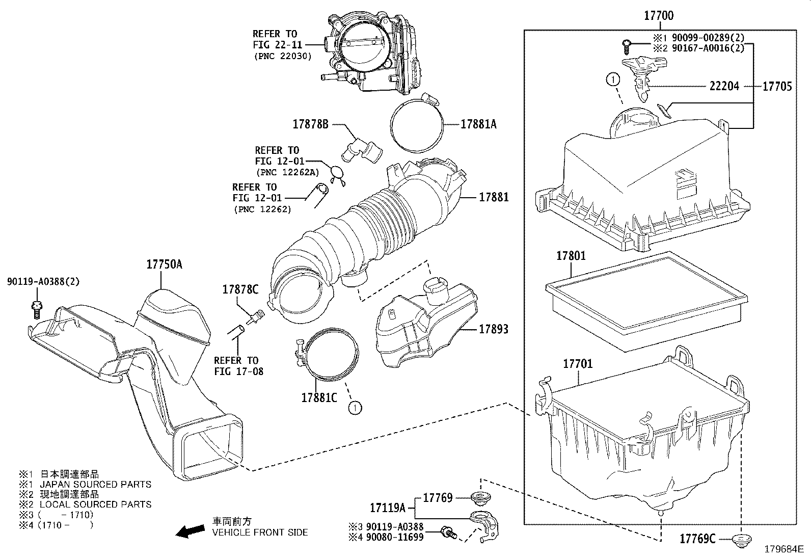 17705-F0010 CAP SUB-ASSY, AIR CLEANER product image