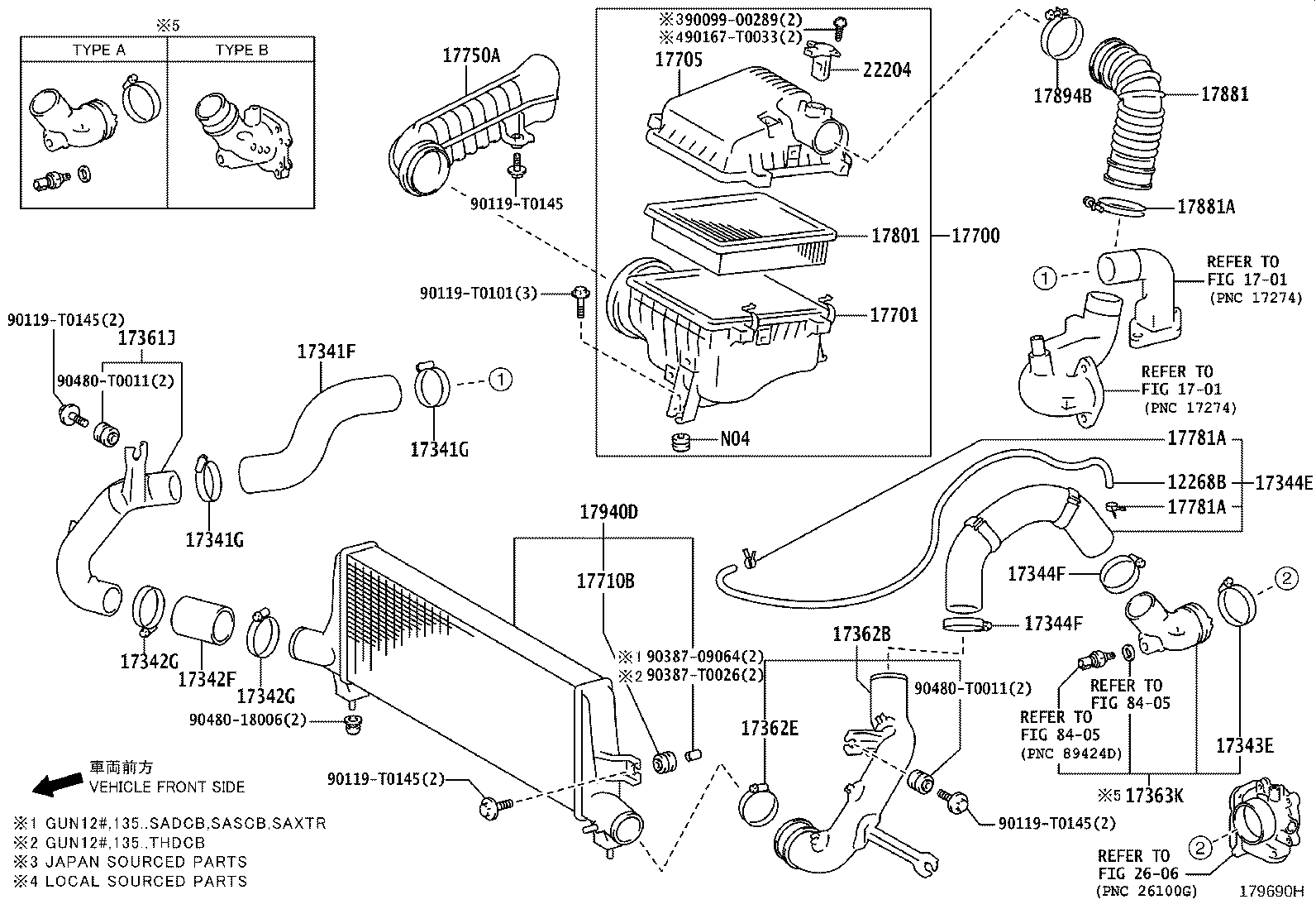 17344-0L020 HOSE, AIR, NO.4 product image