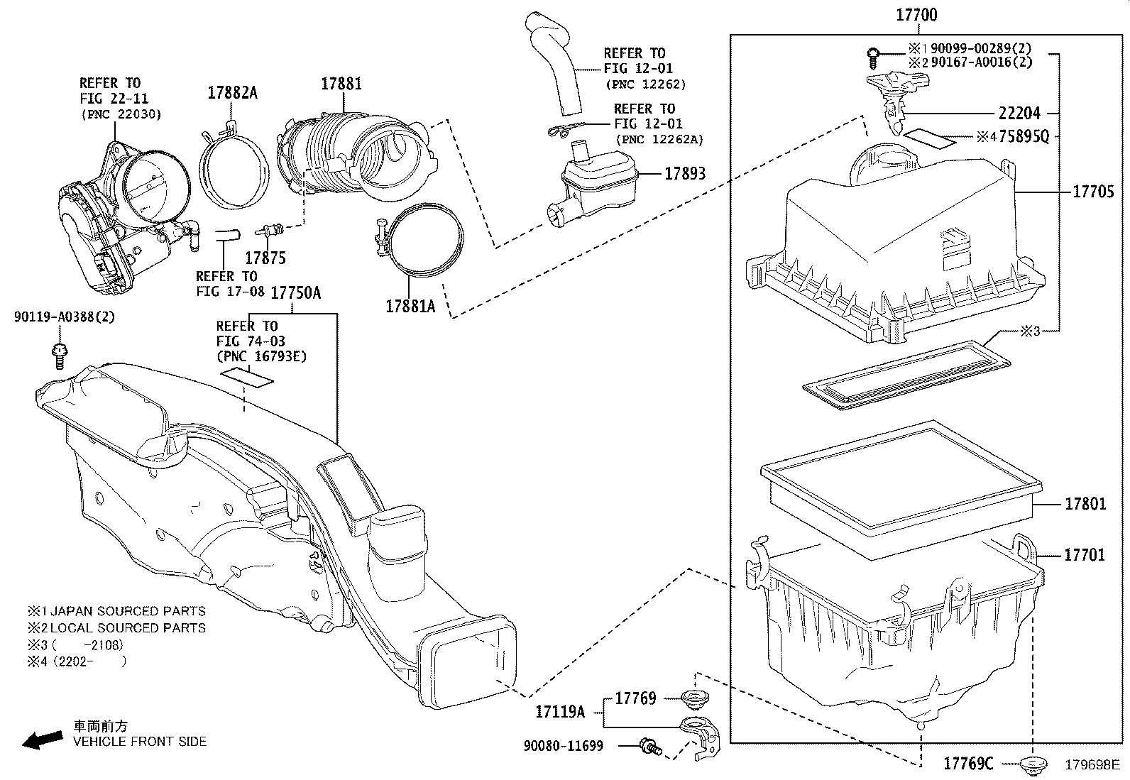 17705-F0010 CAP SUB-ASSY, AIR CLEANER product image