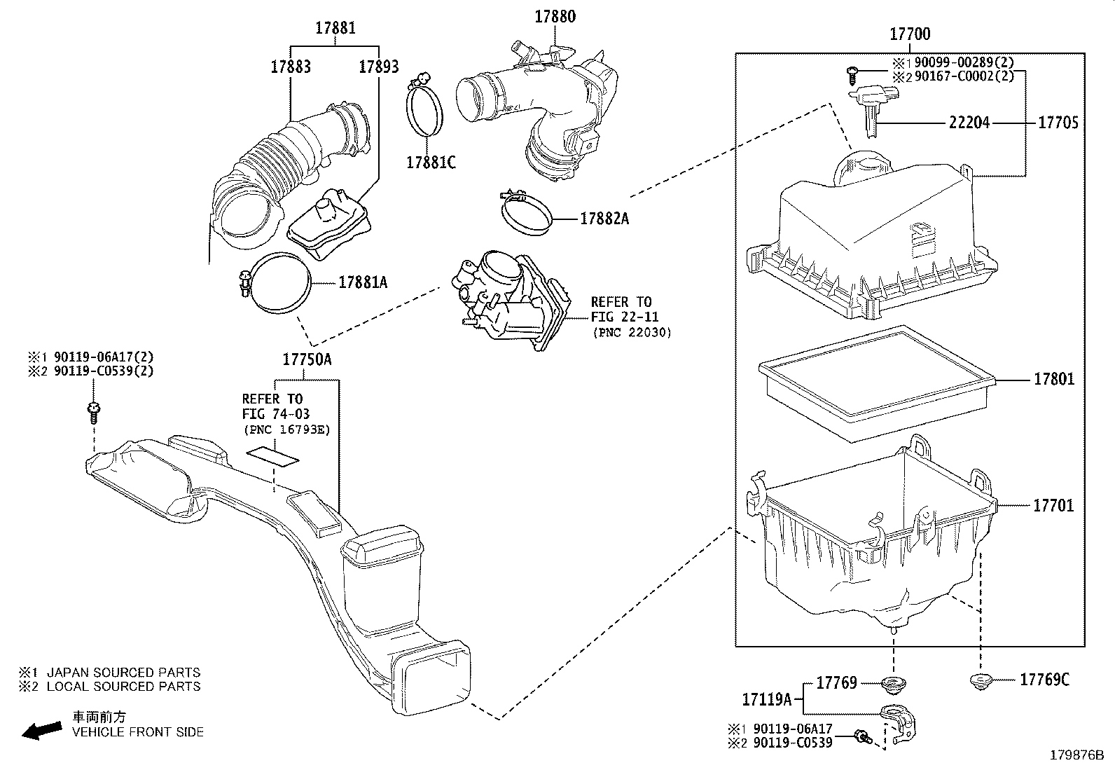 17700-F0100 CLEANER ASSY, AIR product image