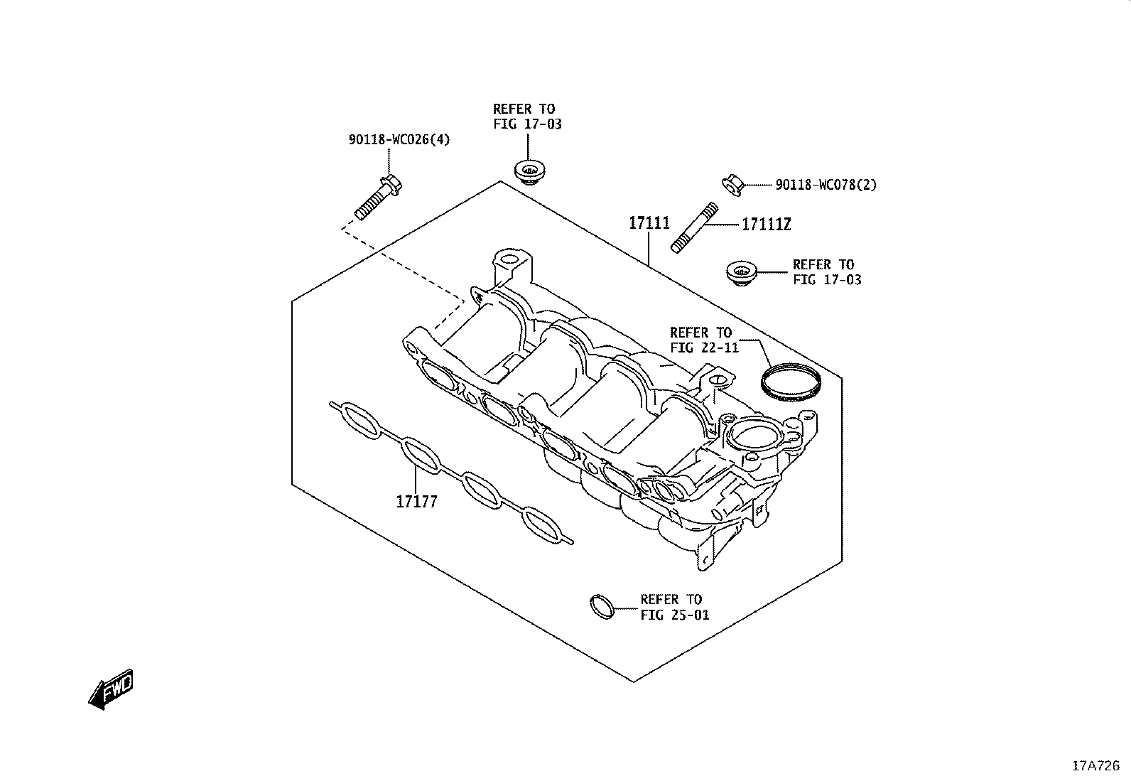 90118-WC326 BOLT, STUD(FOR MANIFOLD TO CYLINDER HEAD) product image