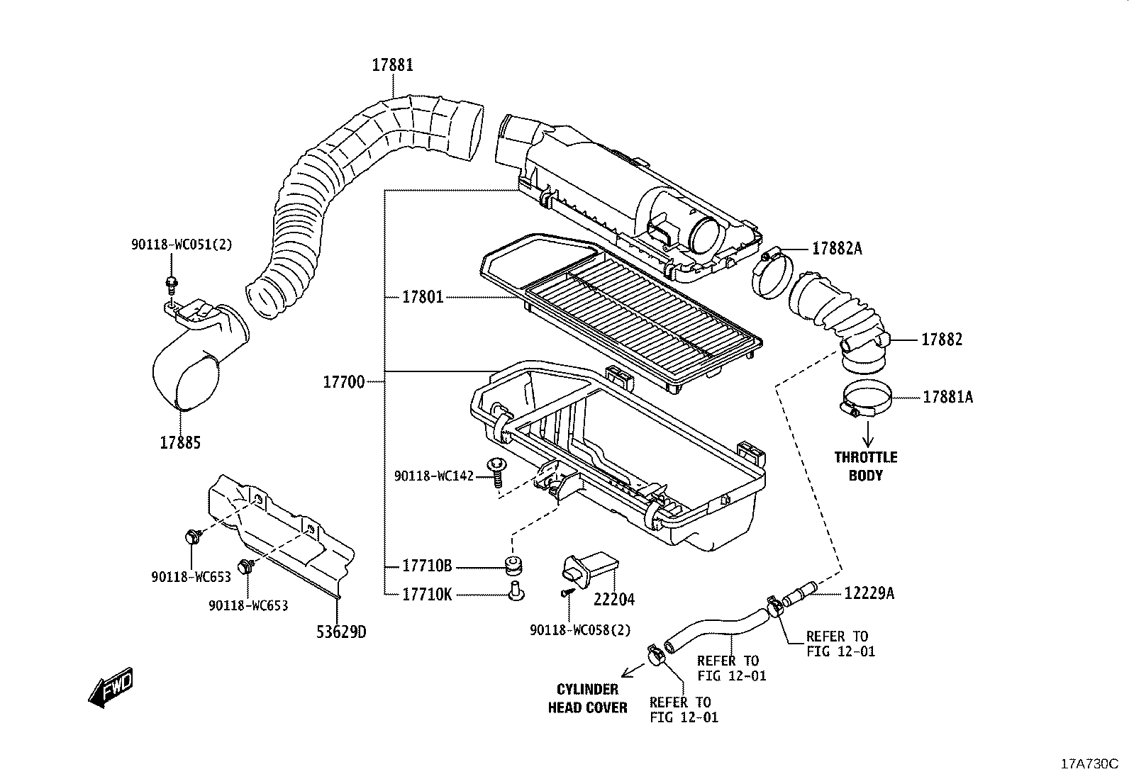 17700-WC002 CLEANER ASSY, AIR product image