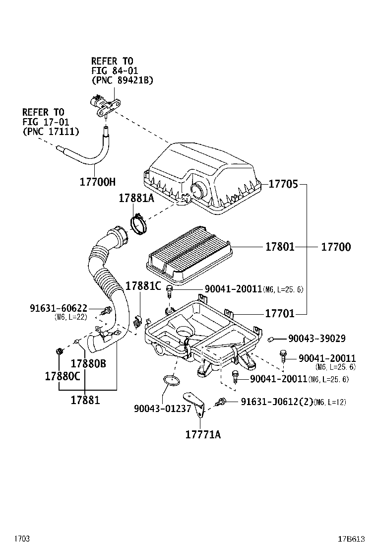 17700-BZ080 CLEANER ASSY, AIR product image