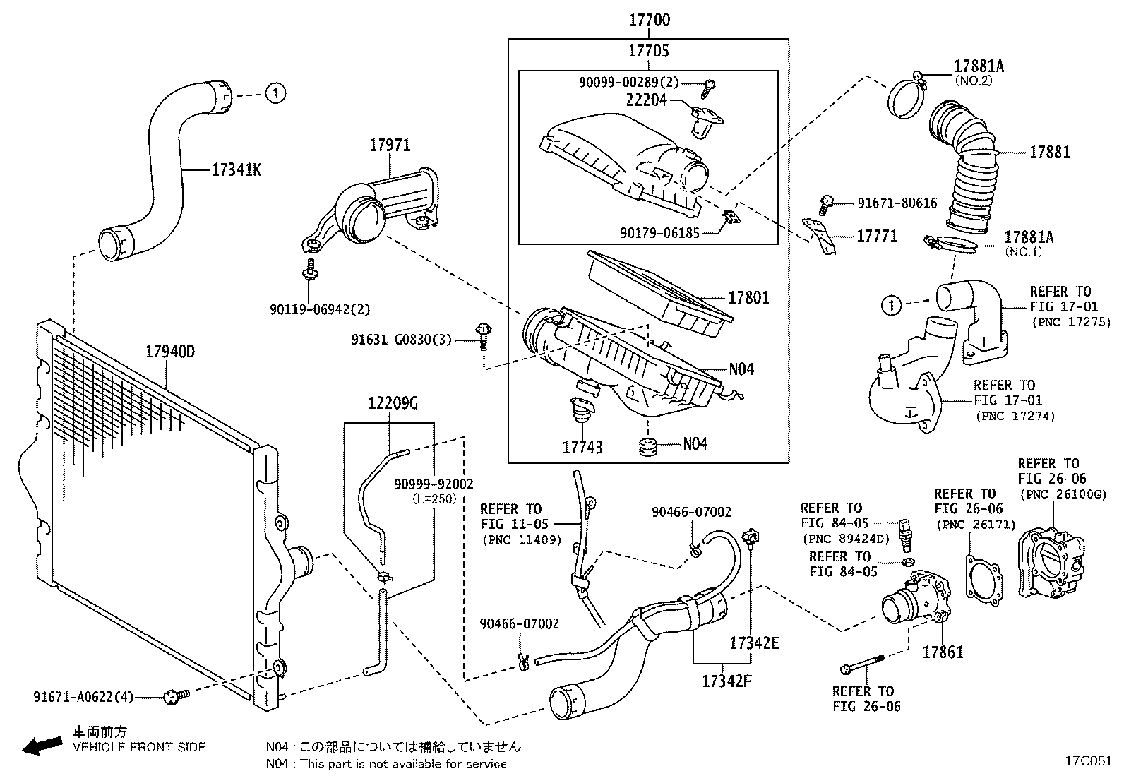 17700-75413 CLEANER ASSY, AIR product image