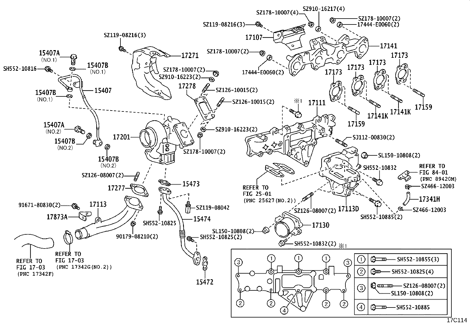 15472-78020 GASKET, TURBO OIL OUTLET, NO.1 product image