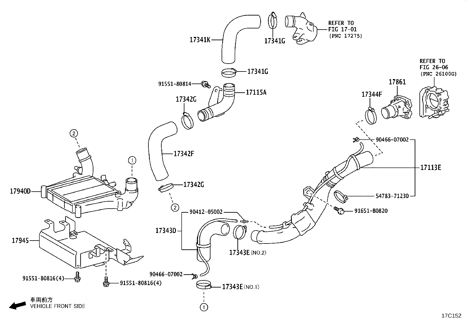 17030-11020 HOSE ASSY, AIR product image