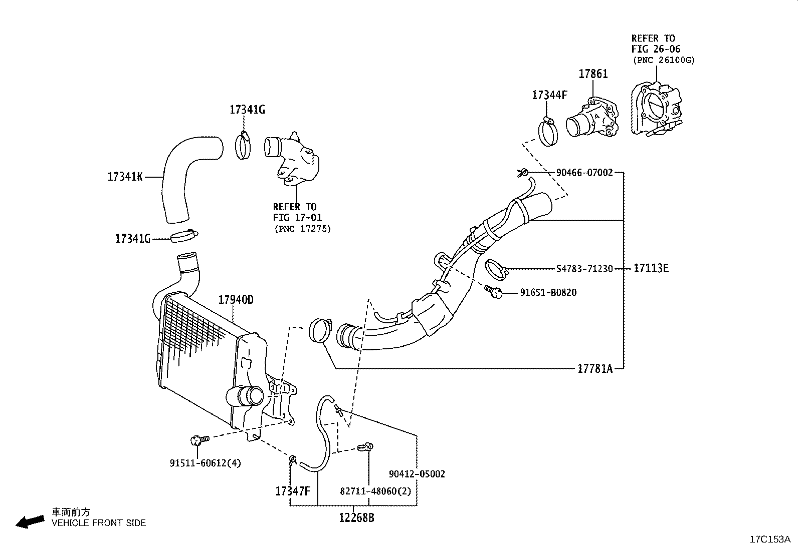 17030-11020 HOSE ASSY, AIR product image