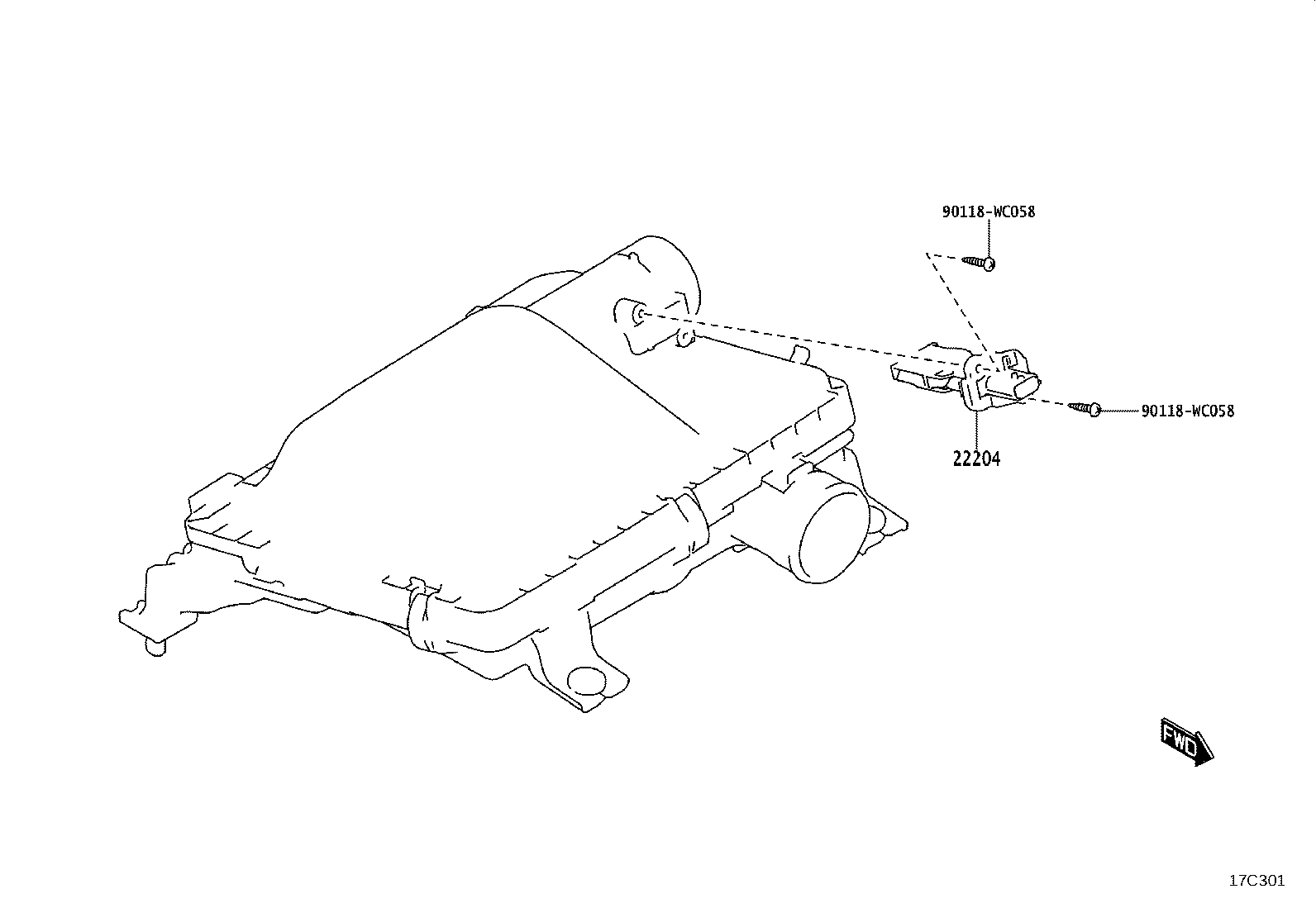 17700-WC006 CLEANER ASSY, AIR product image