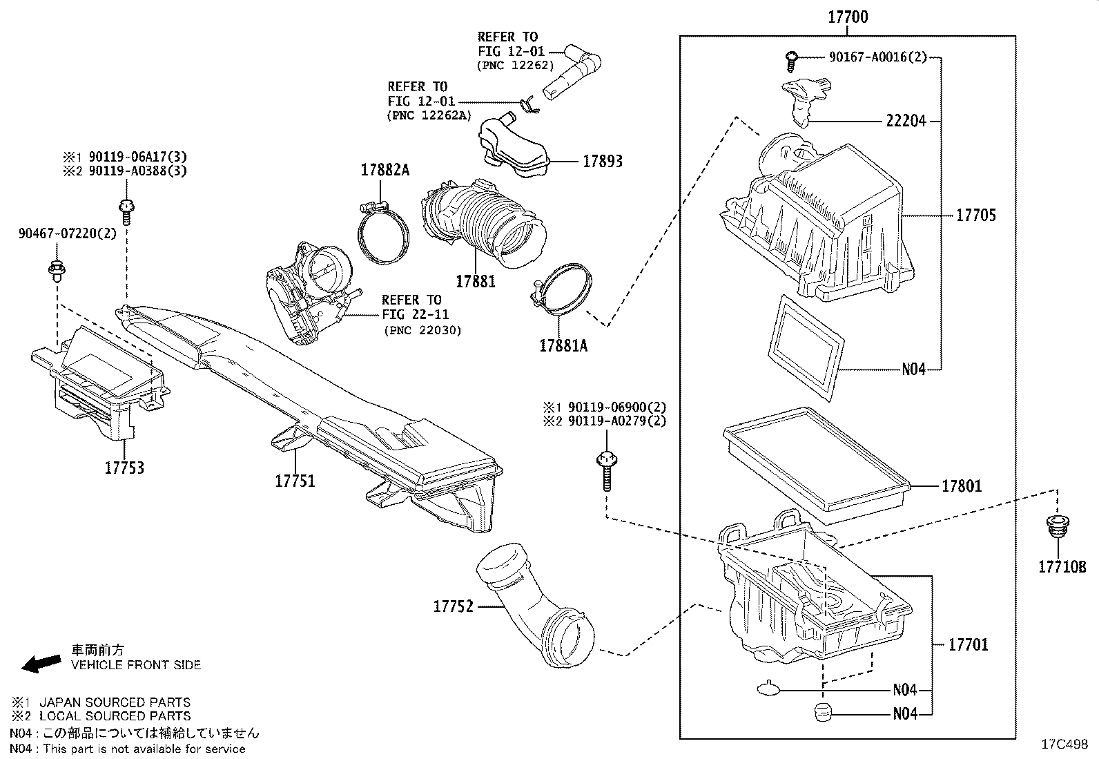 17700-F2010 CLEANER ASSY, AIR product image