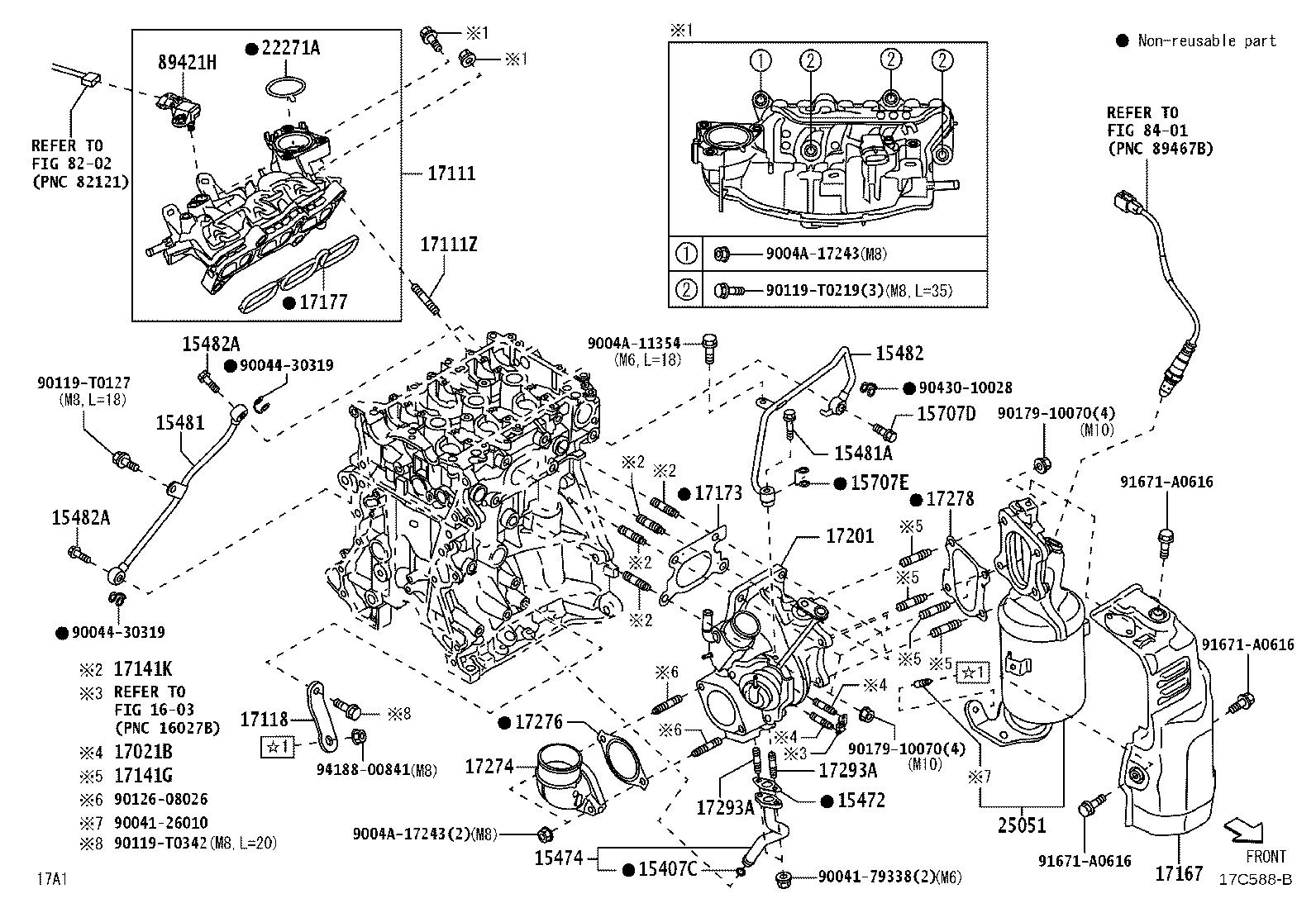 9004A-12008 BOLT, STUD(FOR EXHAUST MANIFOLD TO CYLINDER HEAD) product image