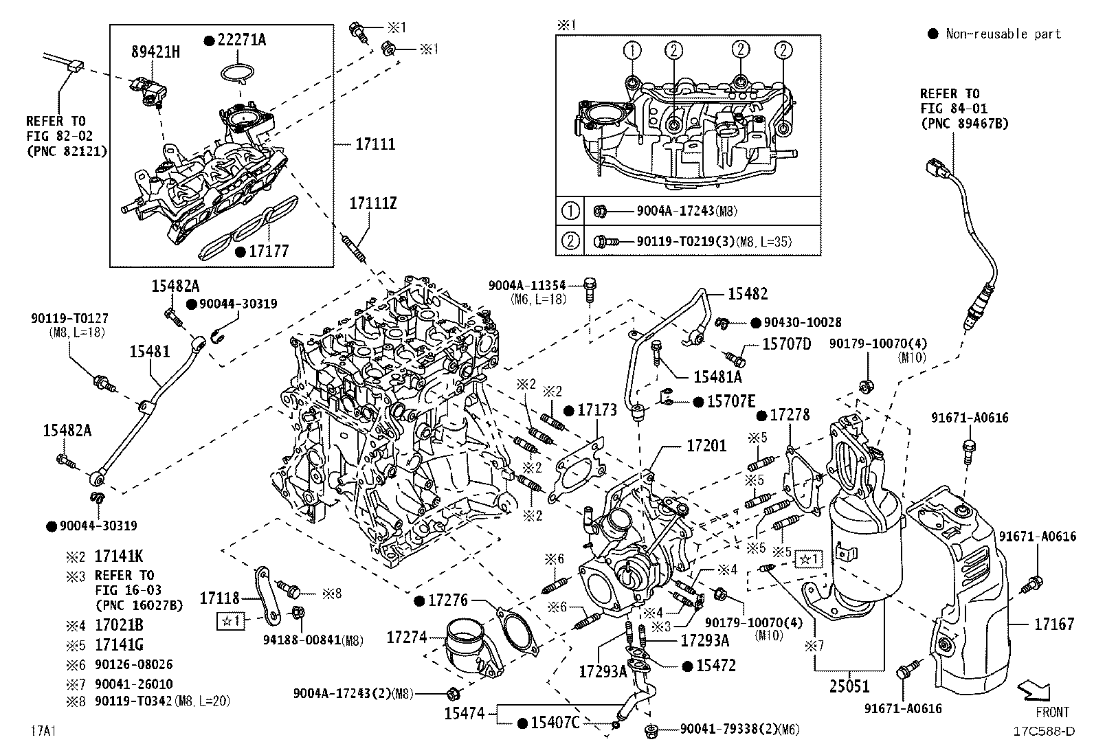 9004A-12008 BOLT, STUD(FOR EXHAUST MANIFOLD TO CYLINDER HEAD) product image