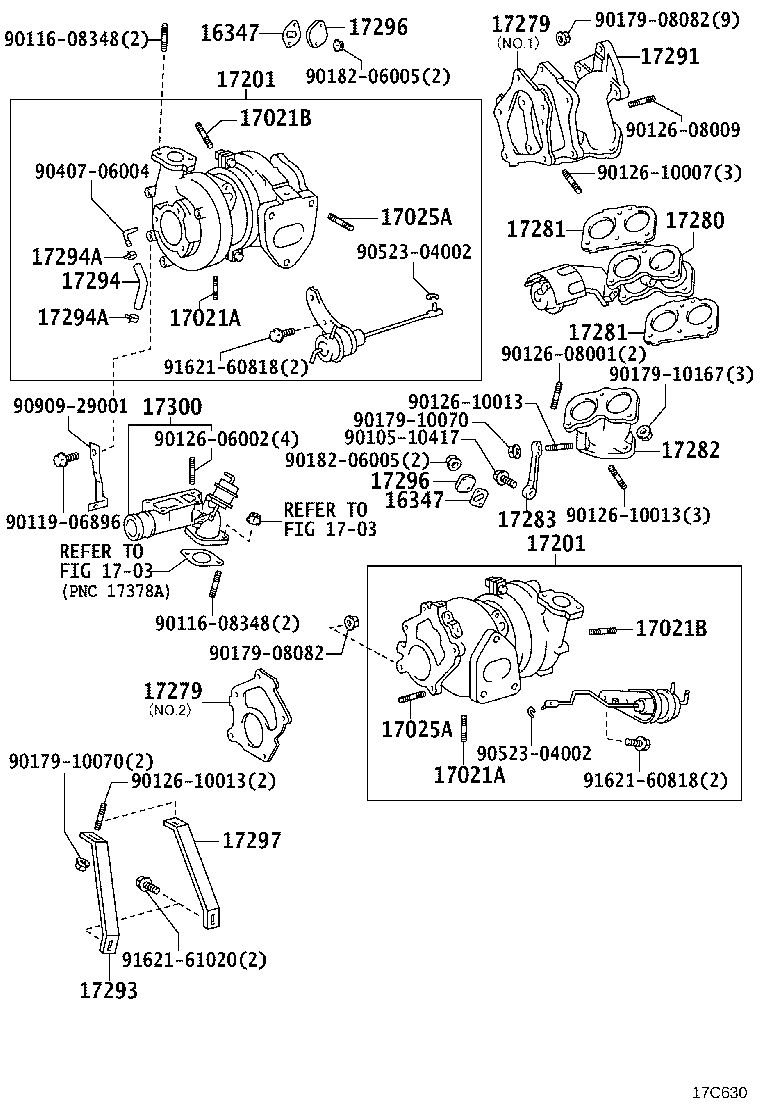 04175-46020 GASKET KIT, TURBOCHARGER product image