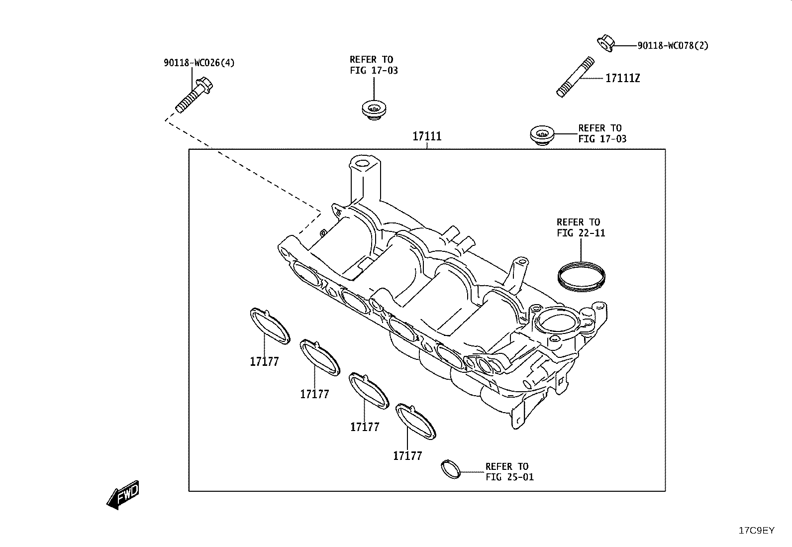 17140-WC006 MANIFOLD, EXHAUST product image