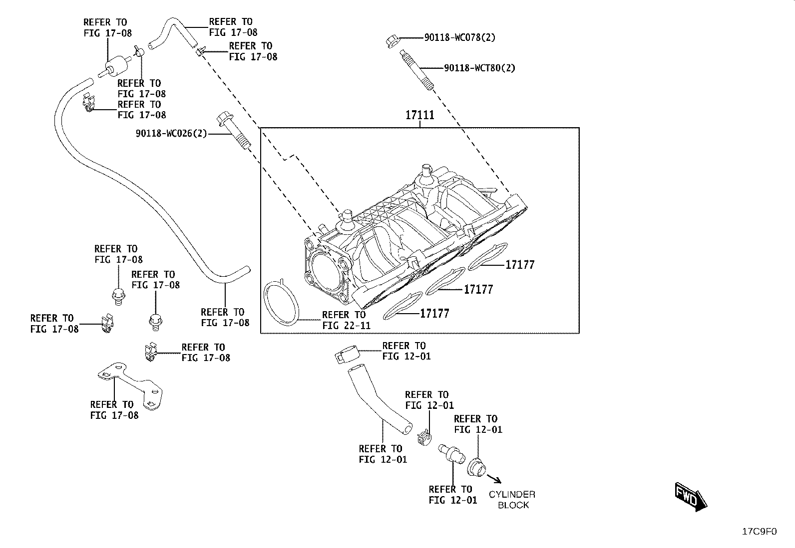 17140-WC006 MANIFOLD, EXHAUST product image