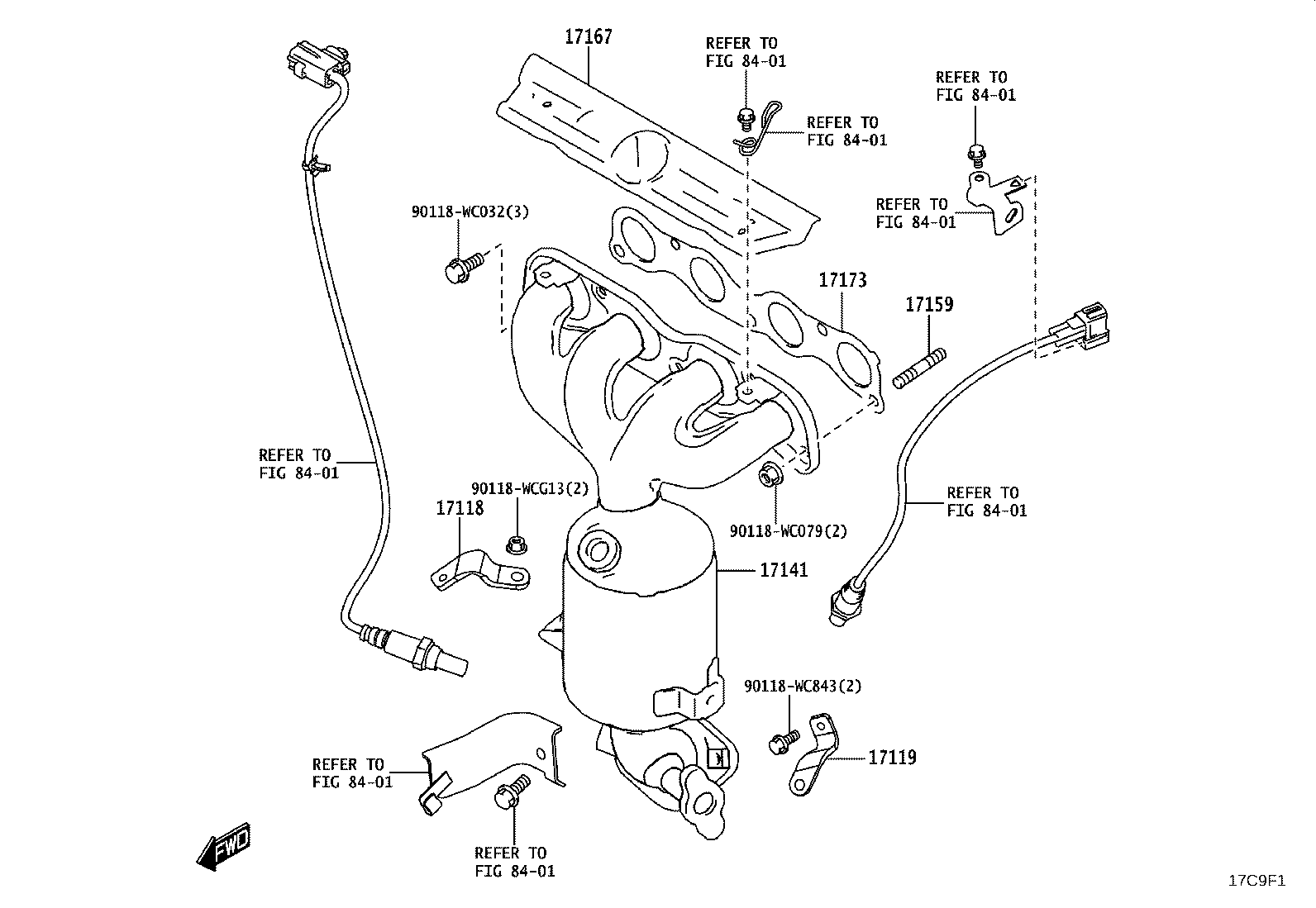 17140-WC006 MANIFOLD, EXHAUST product image