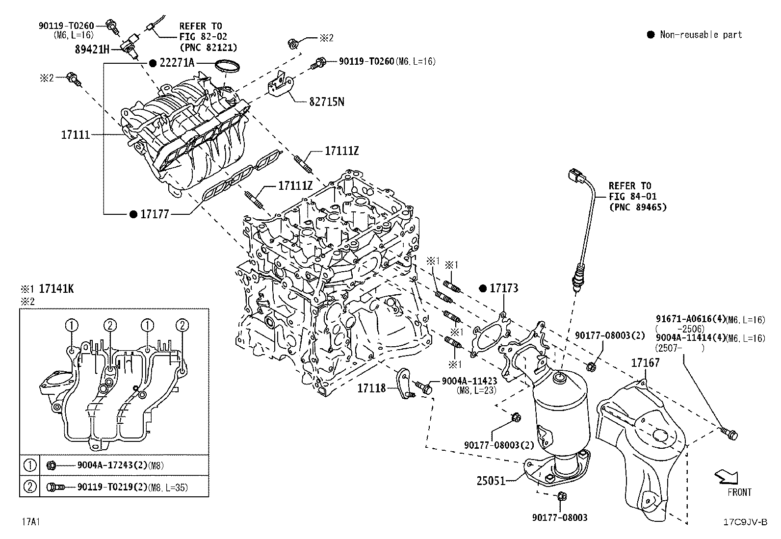 9004A-12008 BOLT, STUD(FOR EXHAUST MANIFOLD TO CYLINDER HEAD) product image