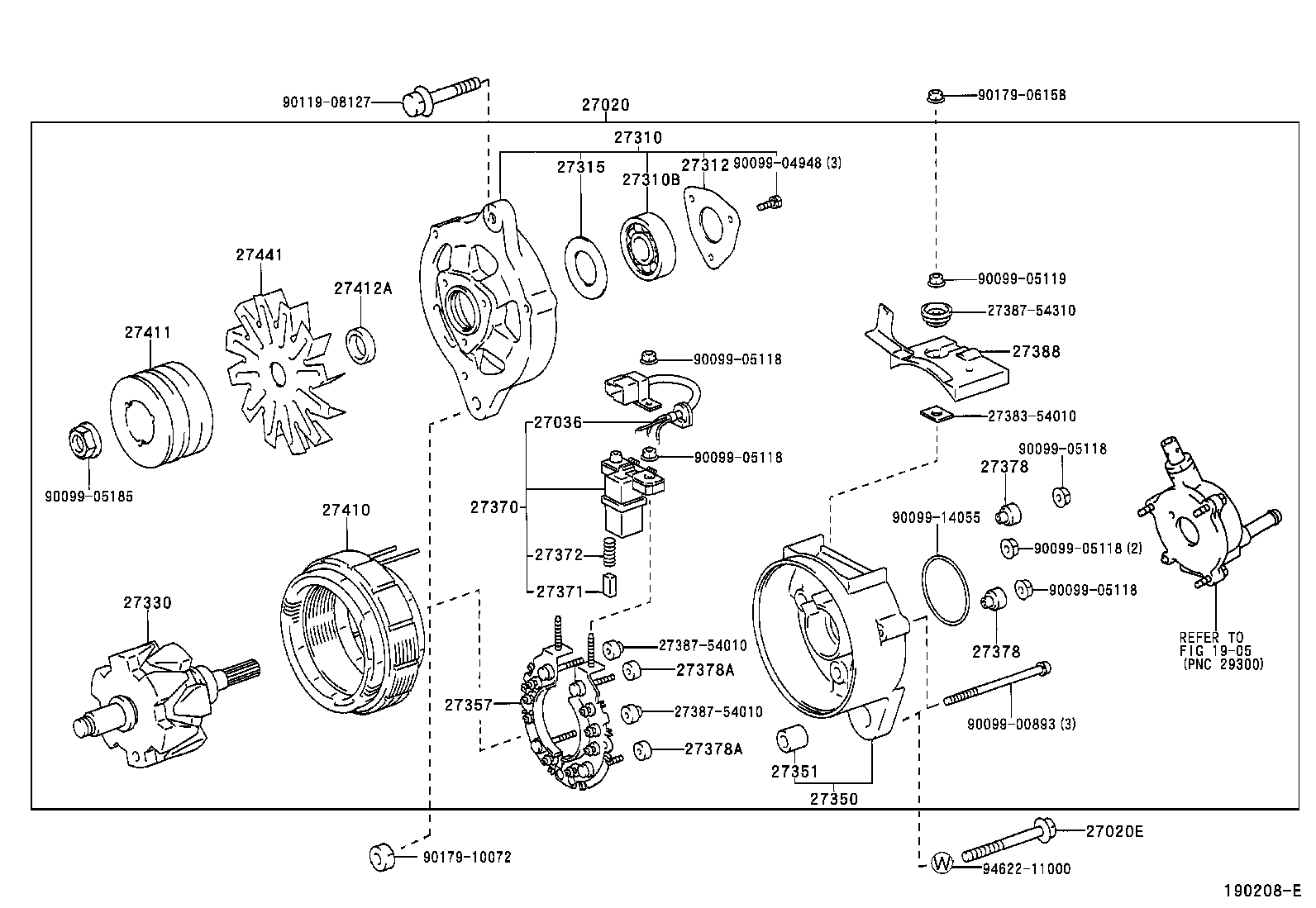90101-10156 BOLT(FOR ALTERNATOR) product image
