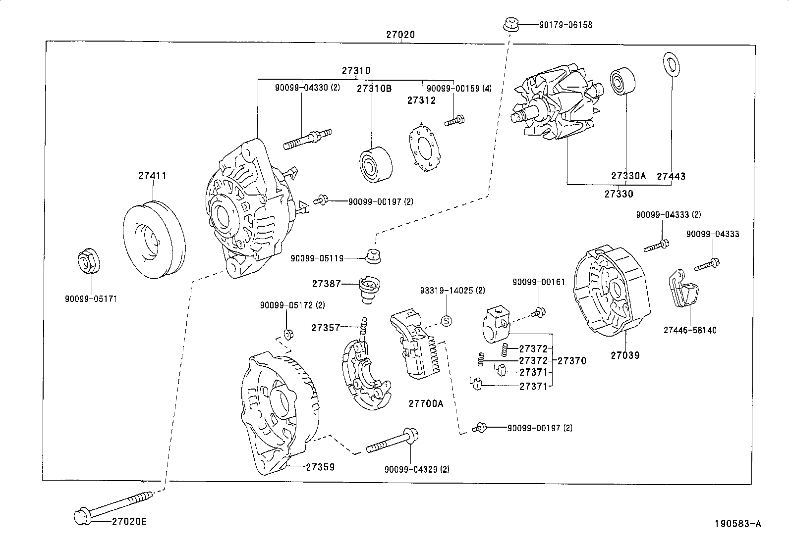 90148-10001 BOLT(FOR ALTERNATOR) product image