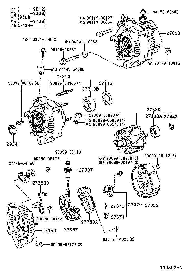 90105-10282 BOLT(FOR ALTERNATOR) product image