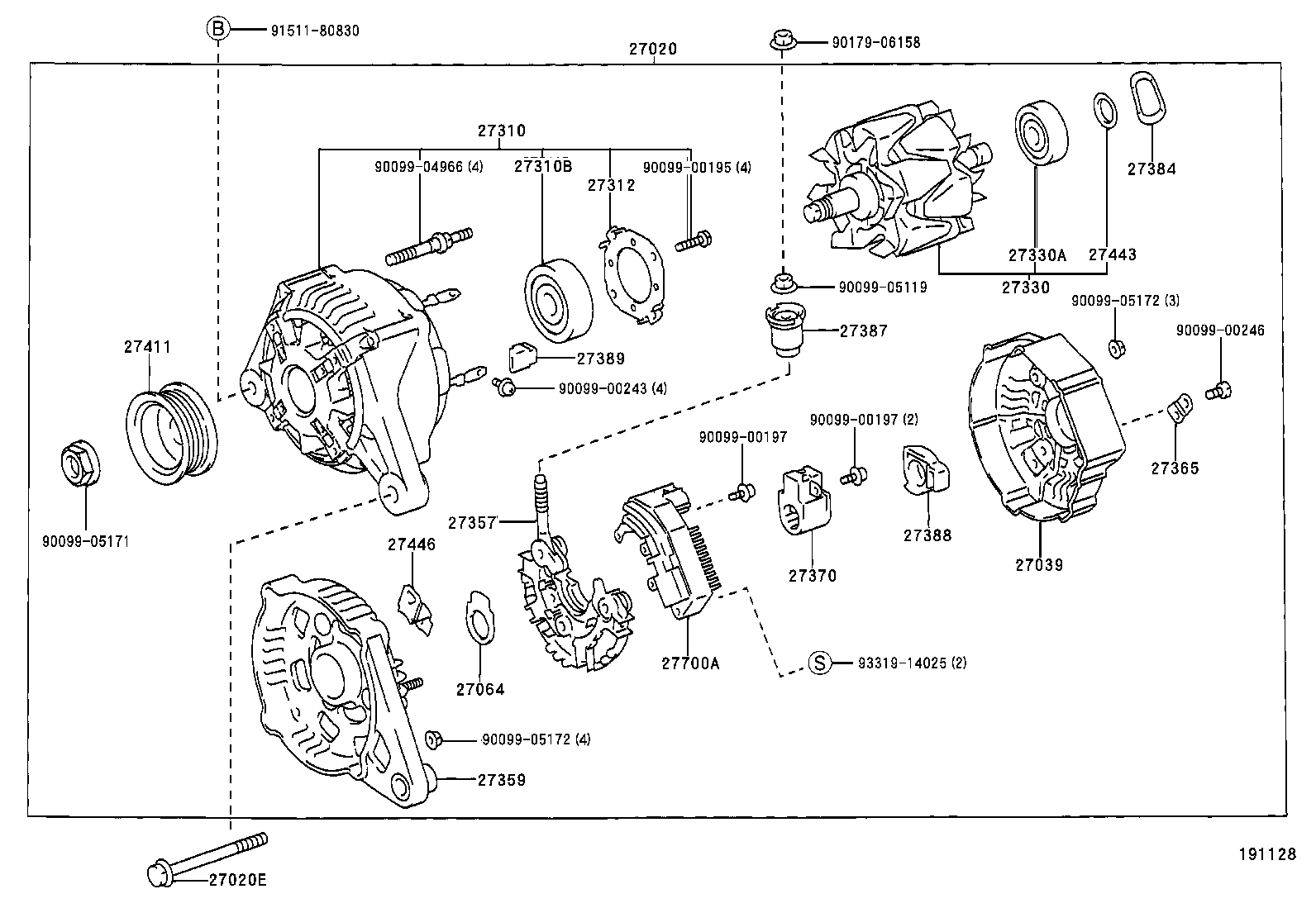 90080-11269 BOLT(FOR ALTERNATOR) product image