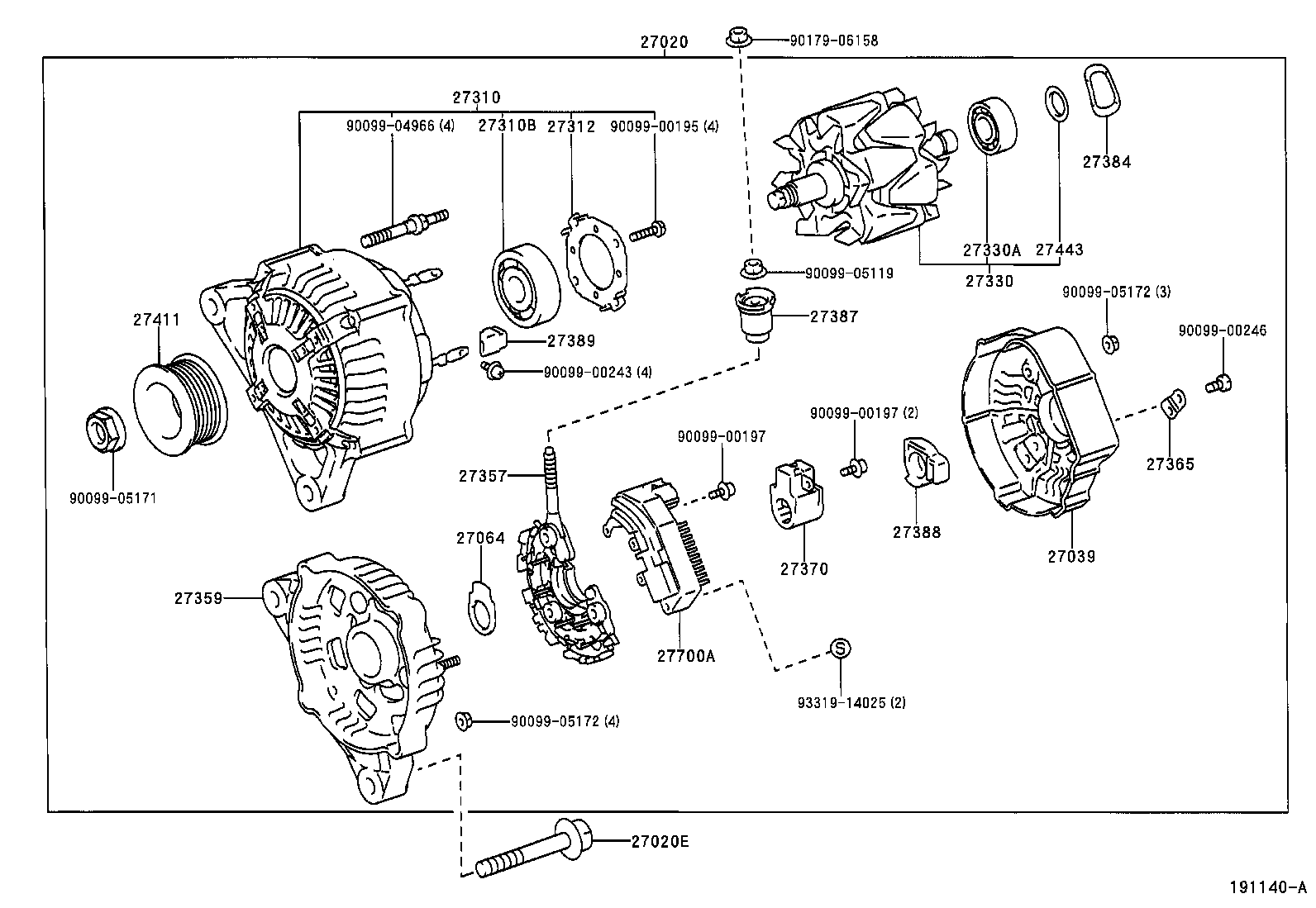 90080-11269 BOLT(FOR ALTERNATOR) product image