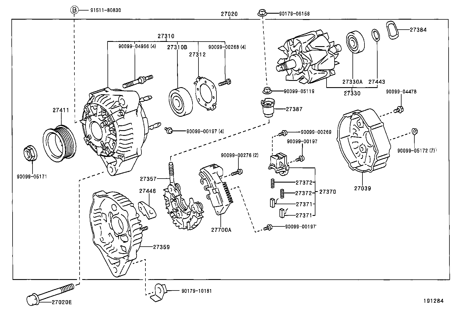 90080-11269 BOLT(FOR ALTERNATOR) product image