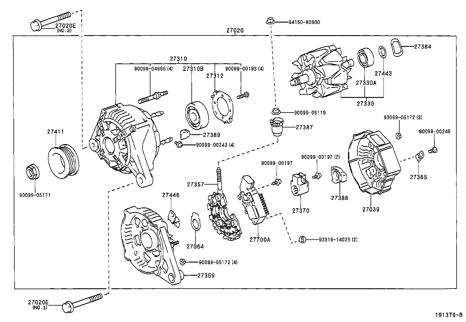 27357-0D140 HOLDER, ALTERNATOR, W/RECTIFIER product image