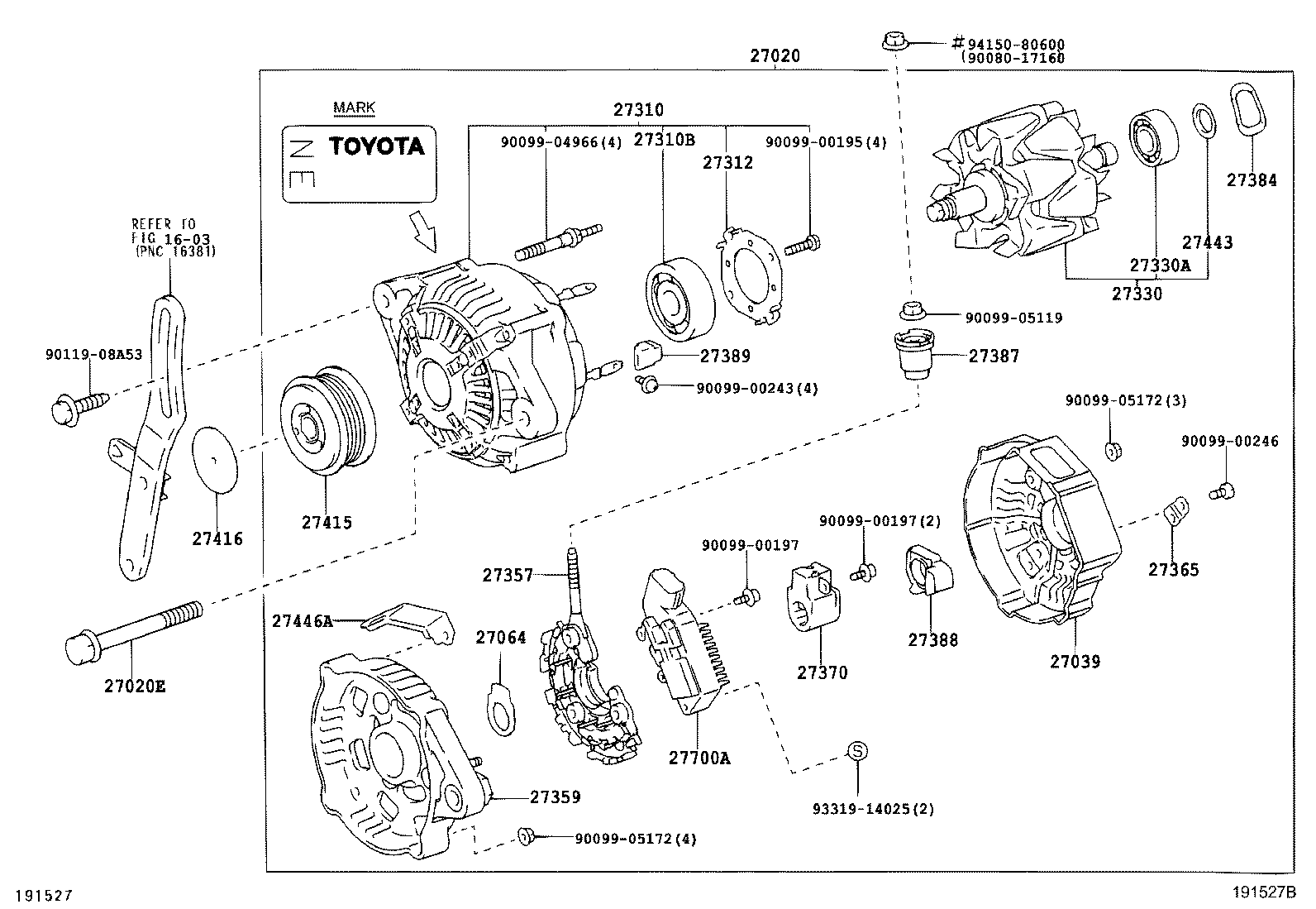 27064-42010 SEAL, ALTERNATOR PLATE product image