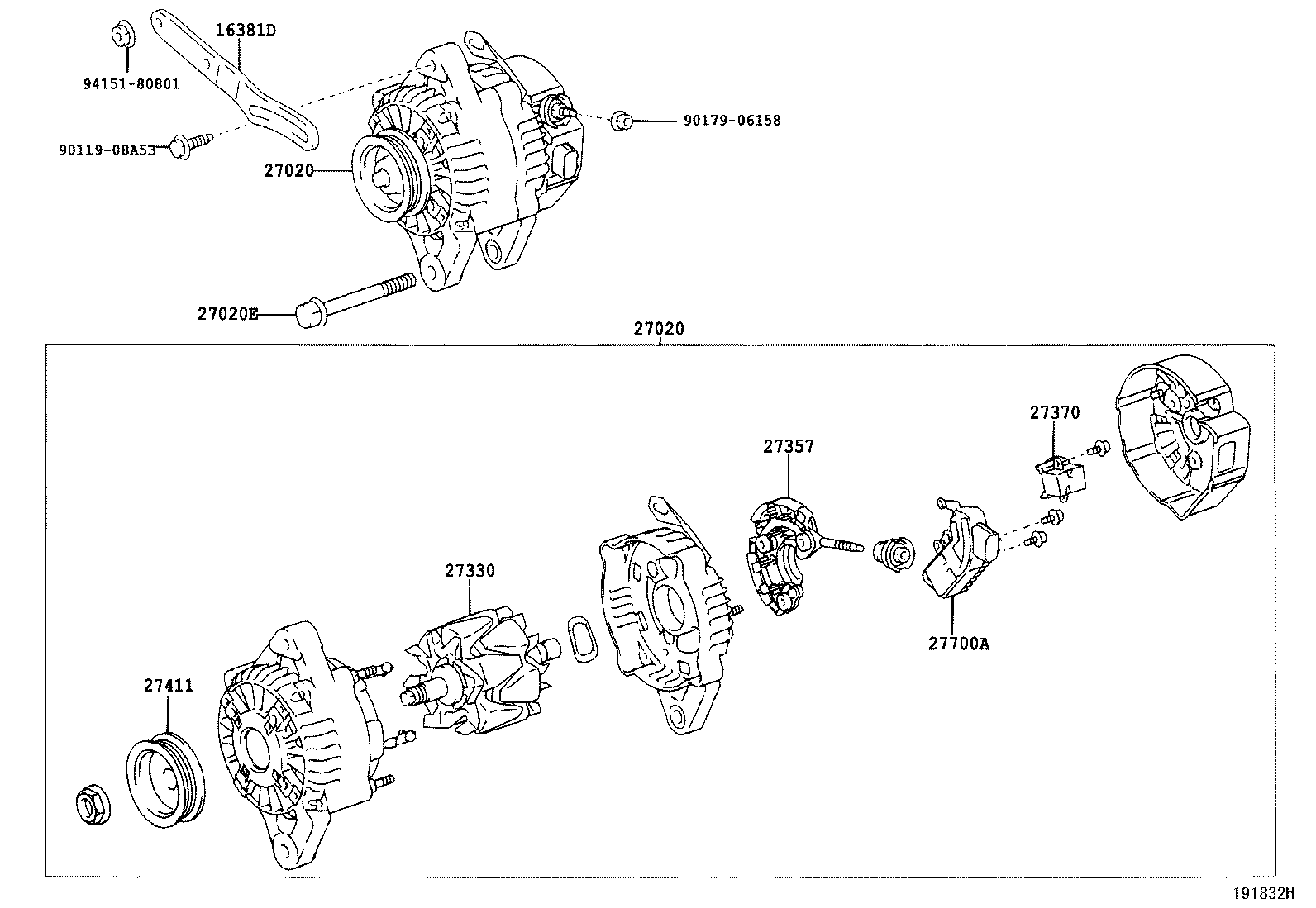 90119-08875 BOLT(FOR ALTERNATOR) product image