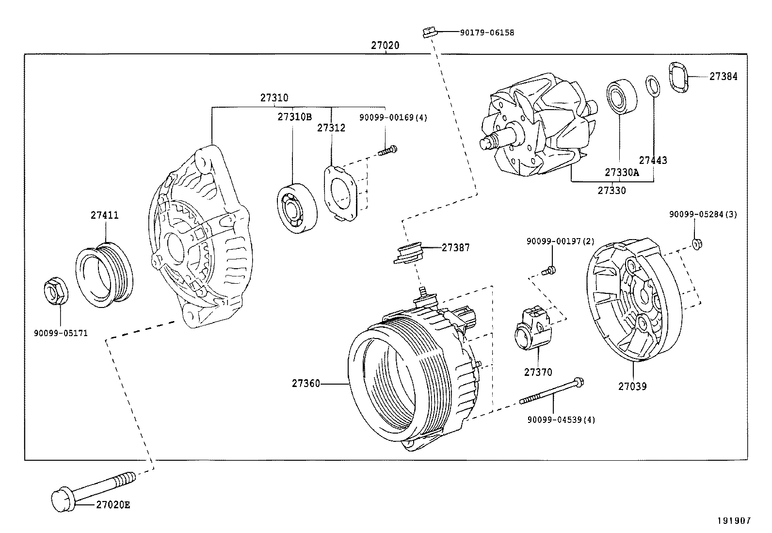 90031-05166 BOLT(FOR ALTERNATOR) product image