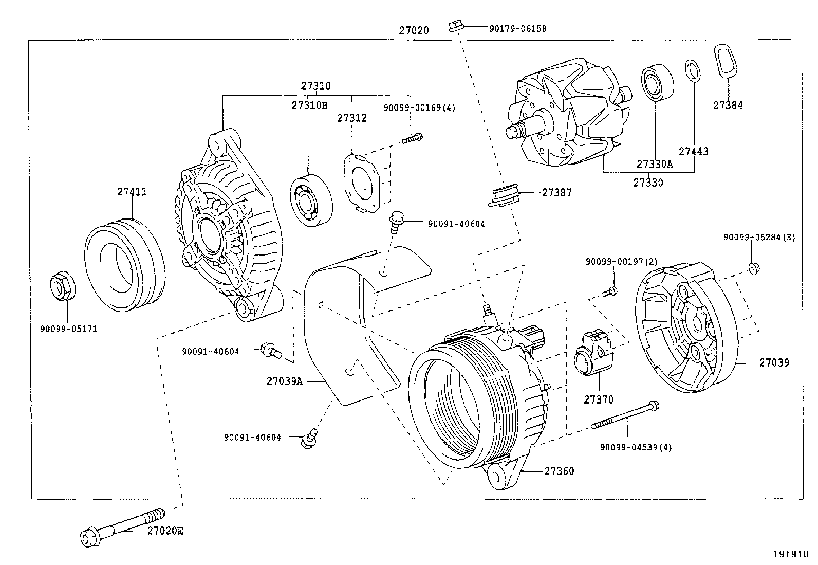90031-05166 BOLT(FOR ALTERNATOR) product image