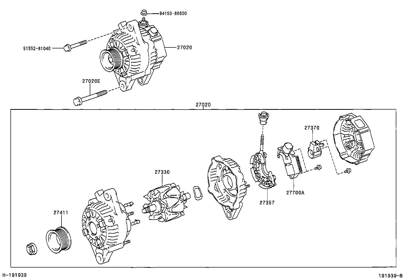 90105-10089 BOLT(FOR ALTERNATOR) product image