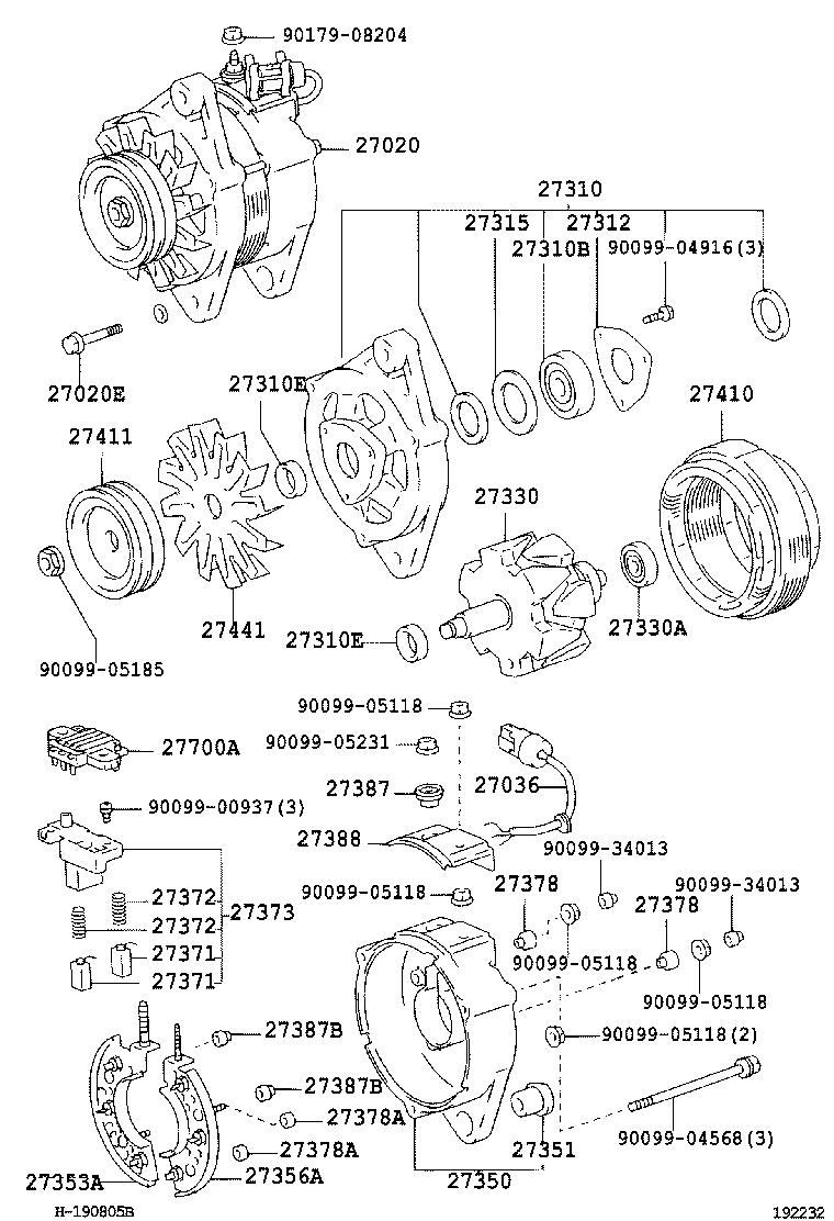 27360-0C050 COIL ASSY, ALTERNATOR product image