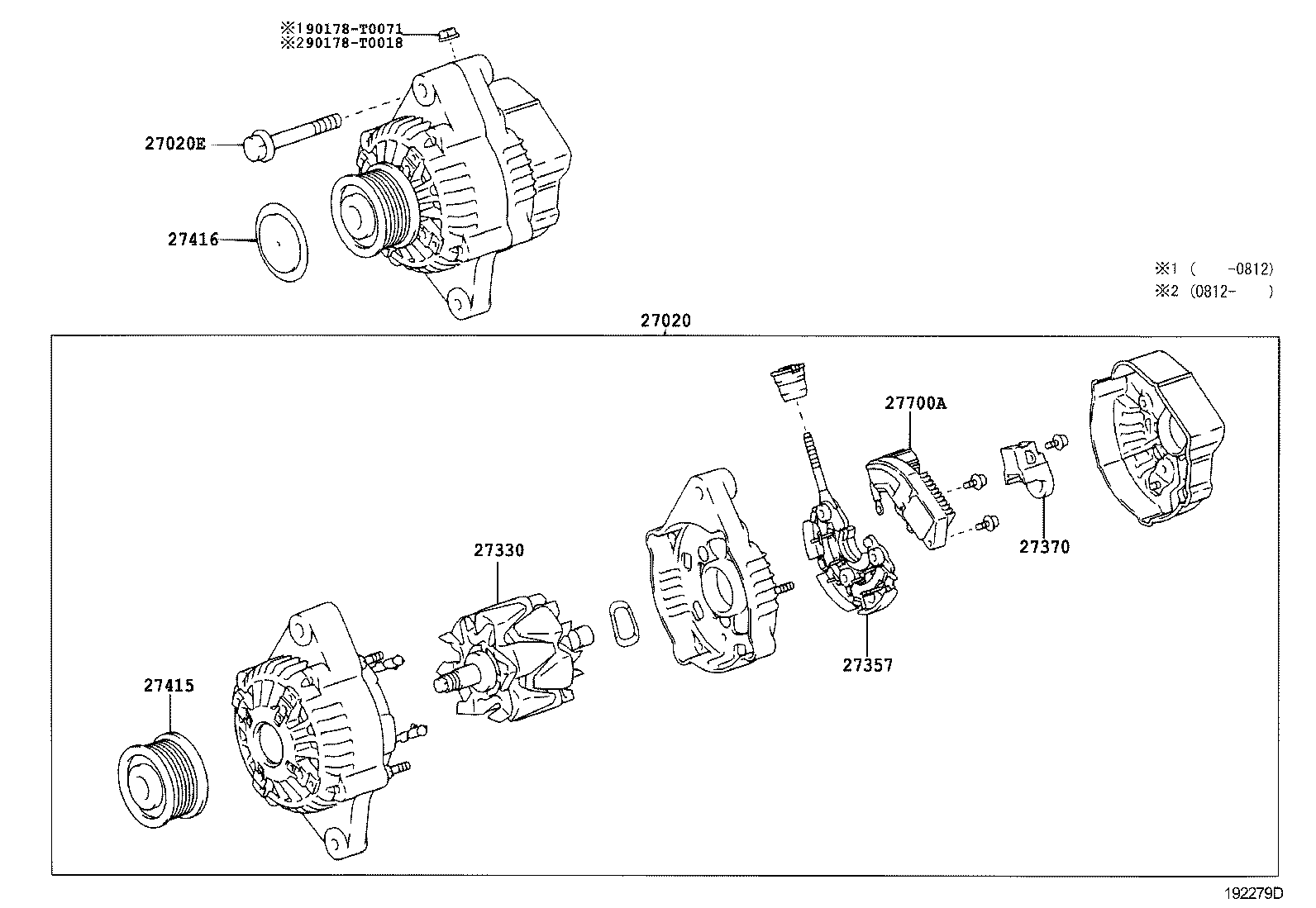 27360-0C021 COIL ASSY, ALTERNATOR product image