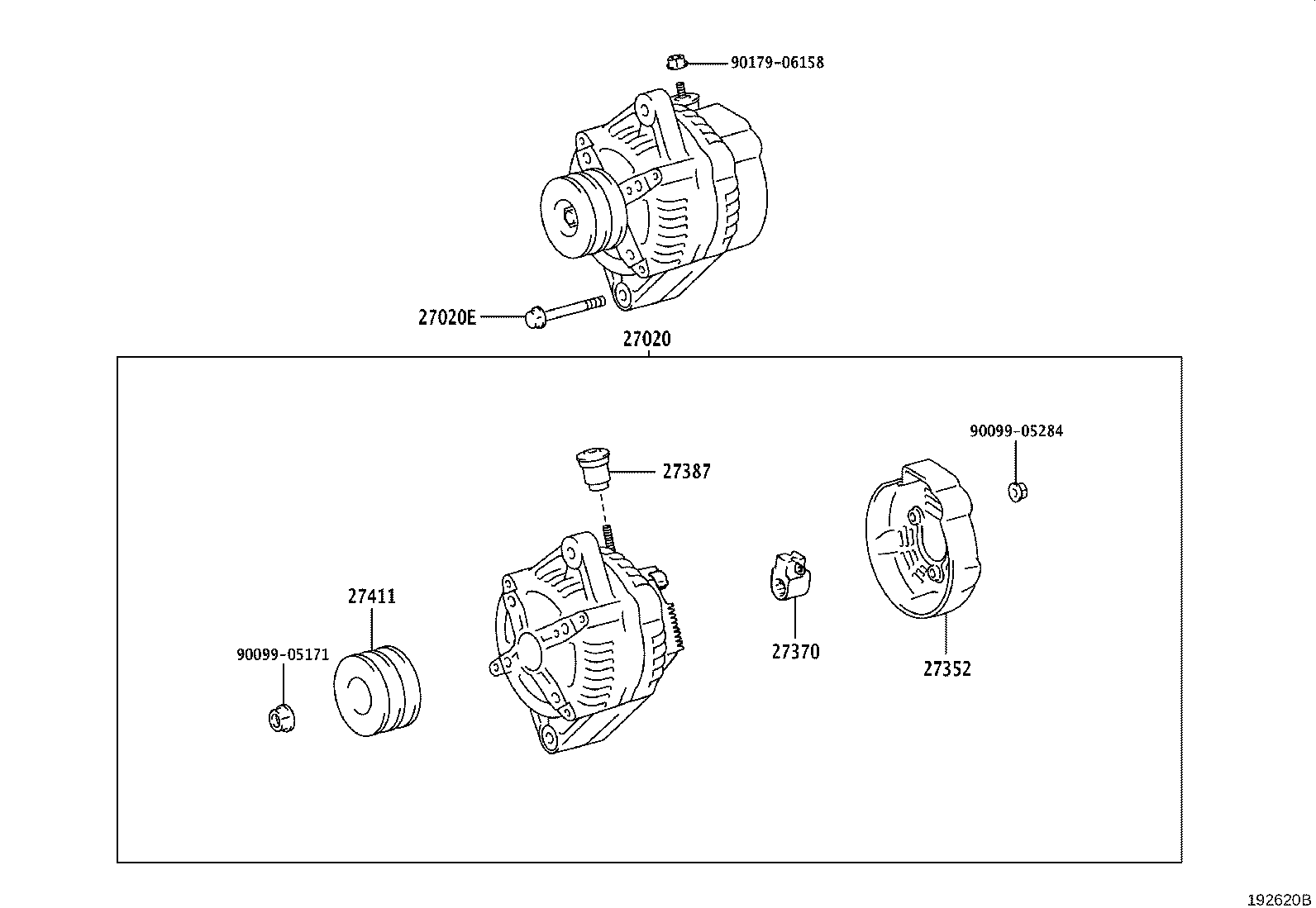 90031-05166 BOLT(FOR ALTERNATOR) product image