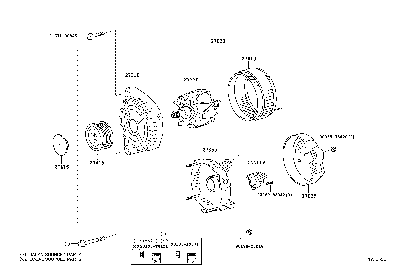 91672-F1090 BOLT(FOR ALTERNATOR) product image