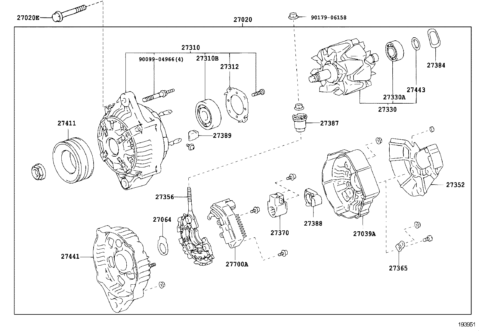16381-78030 BAR, FAN BELT ADJUSTING product image