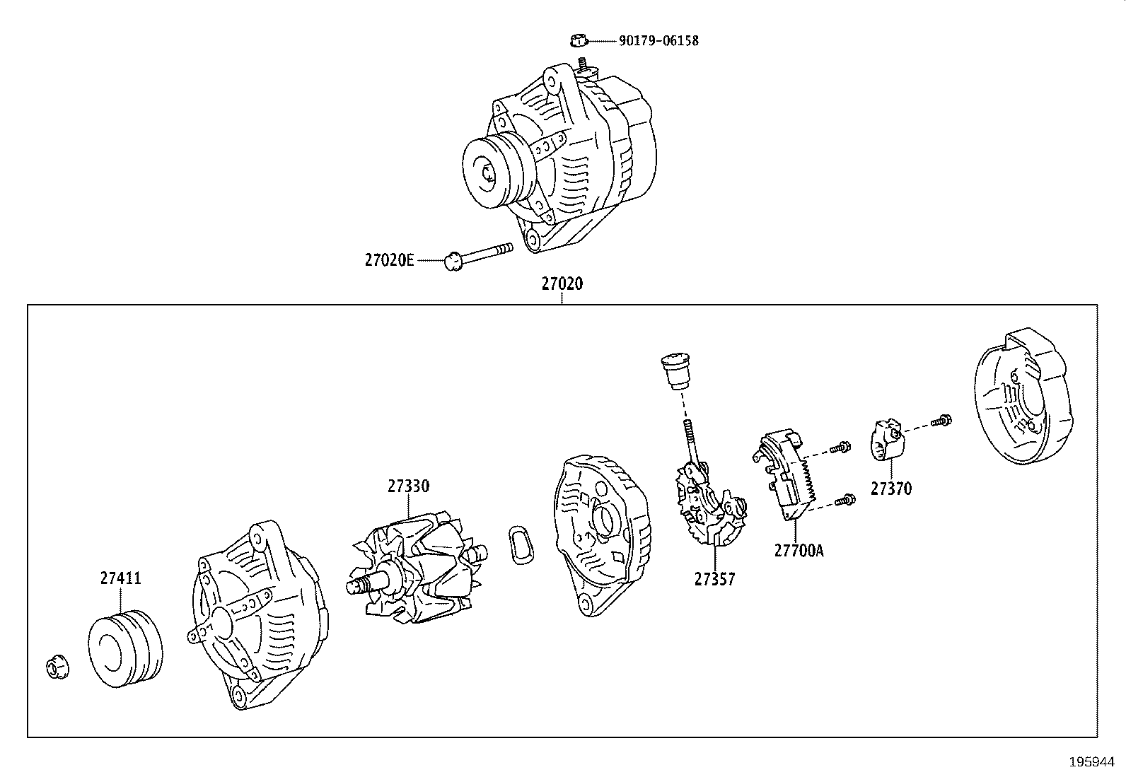 90031-05166 BOLT(FOR ALTERNATOR) product image