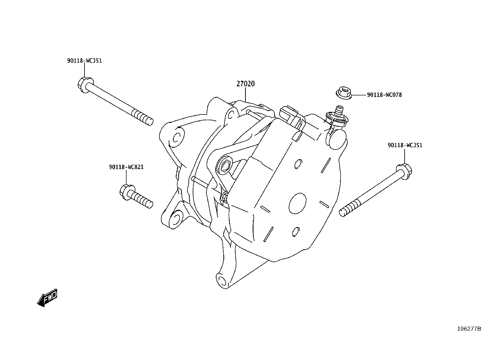 27370-WC002 BRUSH, ALTERNATOR product image