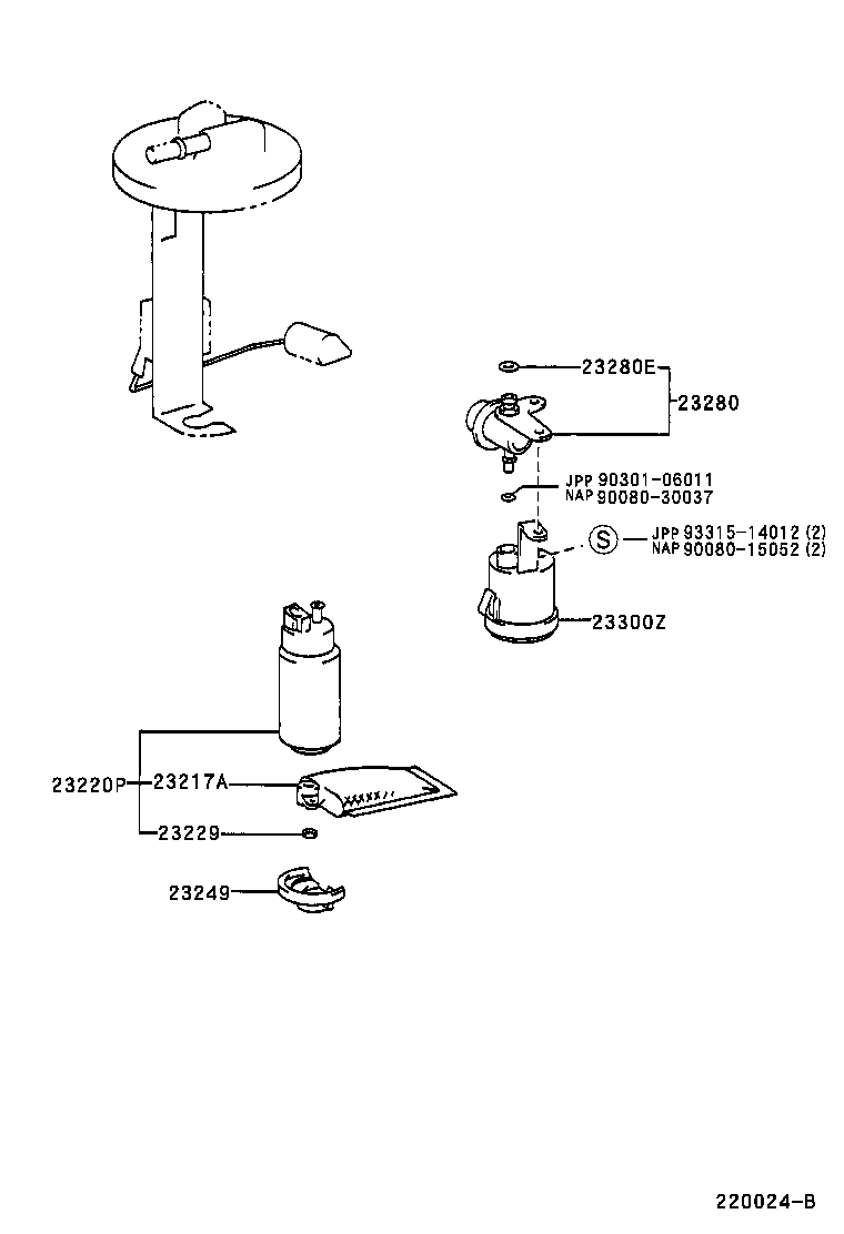 22270-03050 VALVE ASSY, IDLE SPEED CONTROL(FOR THLOTTLE BODY) product image