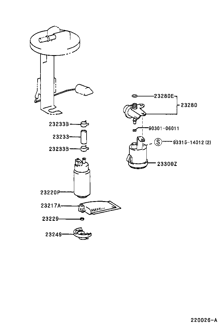 23280-74170 REGULATOR ASSY, FUEL PRESSURE product image