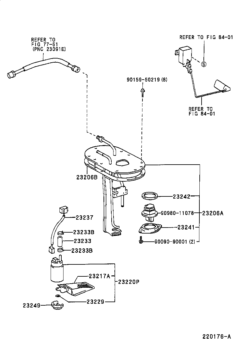 23901-75020 TUBE SUB-ASSY, FUEL product image